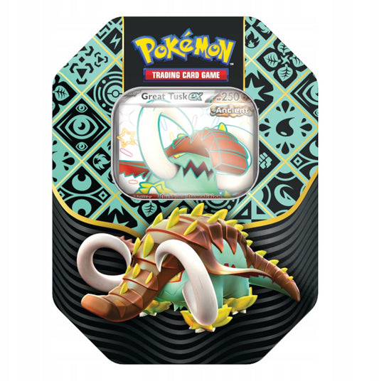 Pokémon TCG: Paldean Fates Tin 4-booster Great Tusk